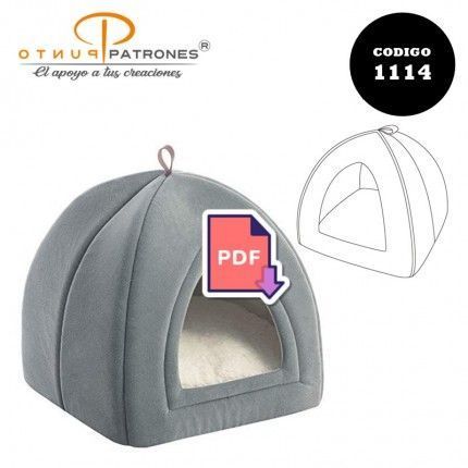 Patrón de casa tipo iglú para mascotas PDF