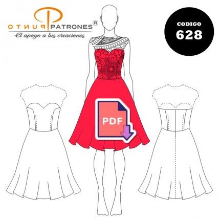 Patrón de vestido PDF clásico