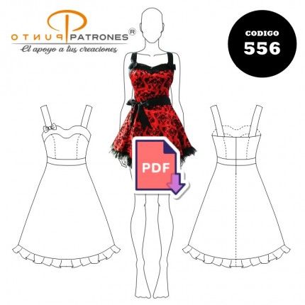 Patrón de vestido emo PDF