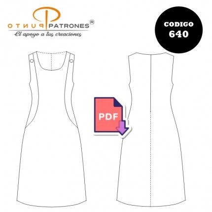 Patrón de vestido jumper clásico PDF