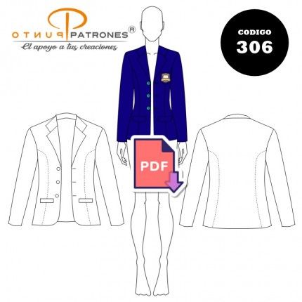 Patrón de blazer escolar mujer PDF