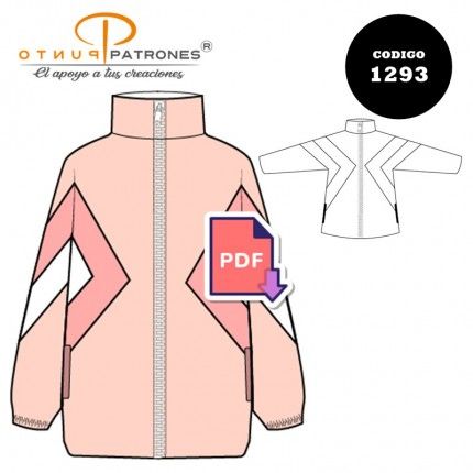 Patrón de chaqueta corte asimétrico PDF