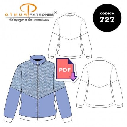 Patrón de polerón unisex deportivo PDF