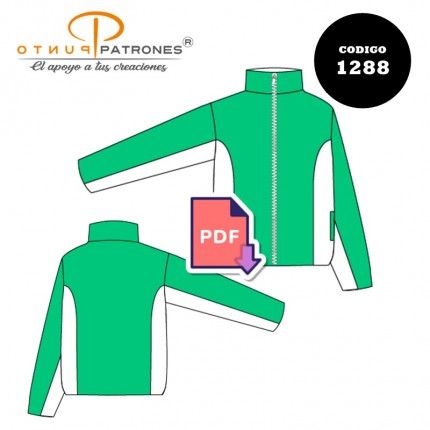 Patrón de chaqueta de buzo unisex PDF