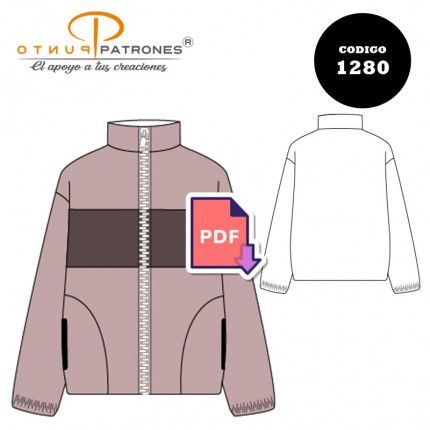 Patrón de chaqueta de buzo clásica PDF