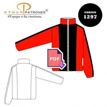Patrón de chaqueta de buzo deportiva 2 PDF
