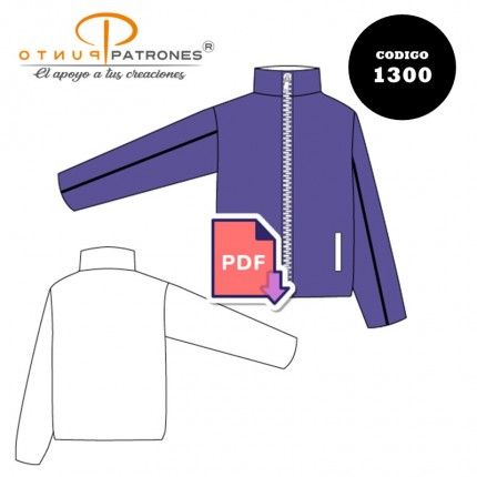Patrón de chaqueta de buzo completa PDF