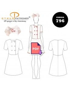 Disfraz de chef niña |COD:796 |PDF