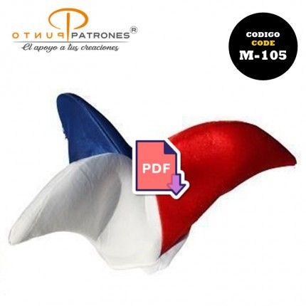 Patrón de gorro bufón 3 puntas PDF