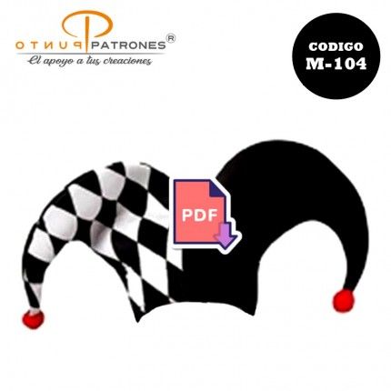 Patrón de gorro 2 puntas PDF