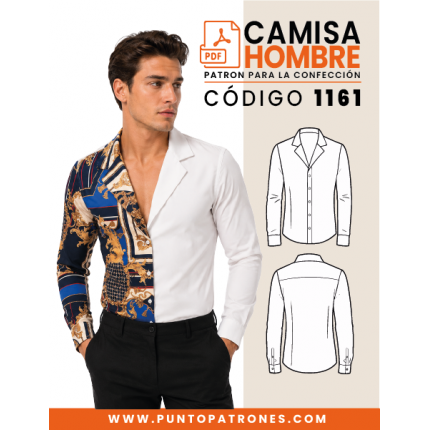 Patrón de camisa ajustada PDF