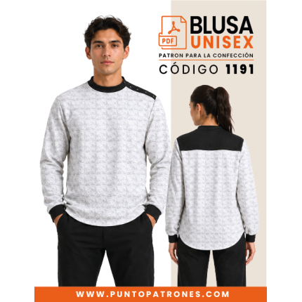 Patrón de blusa cerrada PDF