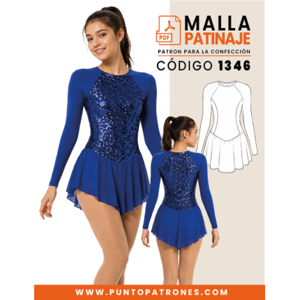 Patrón gratis de malla de patinaje PDF para imprimir