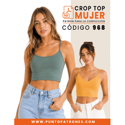 Patrón de 2 diseños de top pabilos PDF
