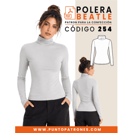 Patrón de polera beatle ajustado de mujer PDF