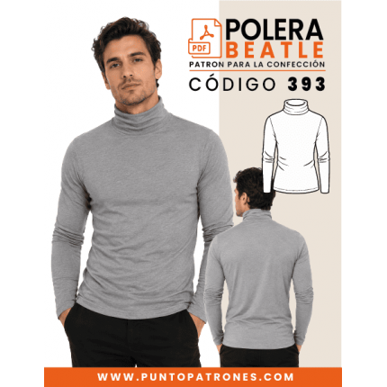 Patrón de polera beatle de varón PDF