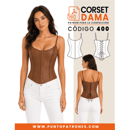 Patrón de corsette tradicional PDF
