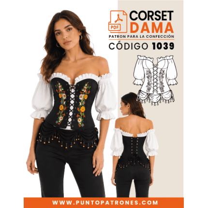 Patrón de corsé gitana PDF