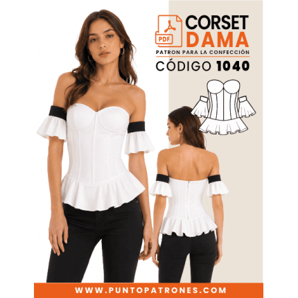 Patrón de corsé de fantasía PDF