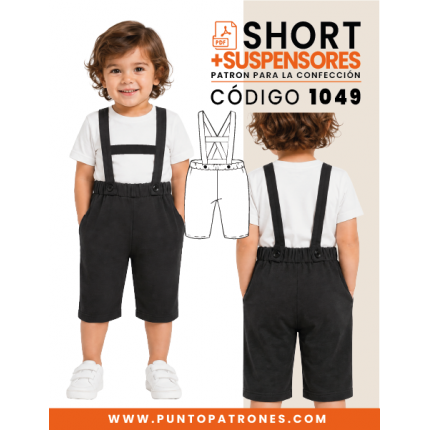 Patrón de pantalón con tirantes PDF