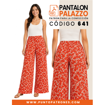 Patrón de pantalón palazzo 2 PDF