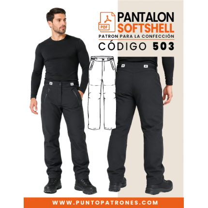 Patrón de pantalón softshell varón PDF