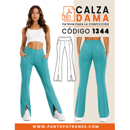 Patrón de calza con cortes de dama PDF