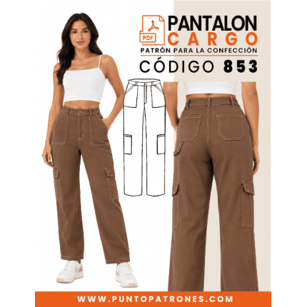 Patrón de pantalón cargo dama PDF