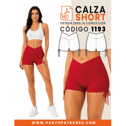 Patrón de calza short deportiva PDF