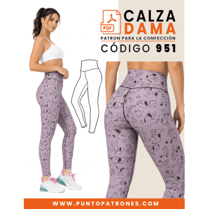 Patrón de calza pretina ancha PDF