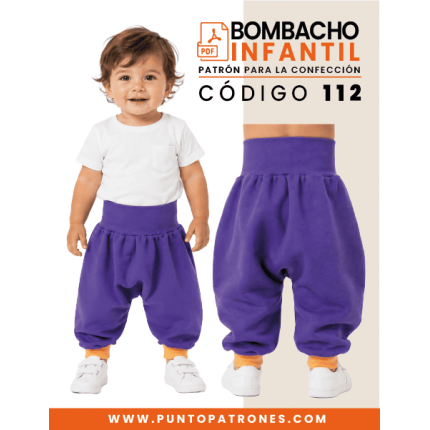 Patrón de bombacho Infantil unisex PDF