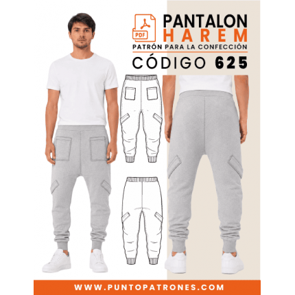 Patrón de pantalón buzo harem PDF