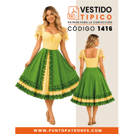 Patrón de vestido tipico PDF