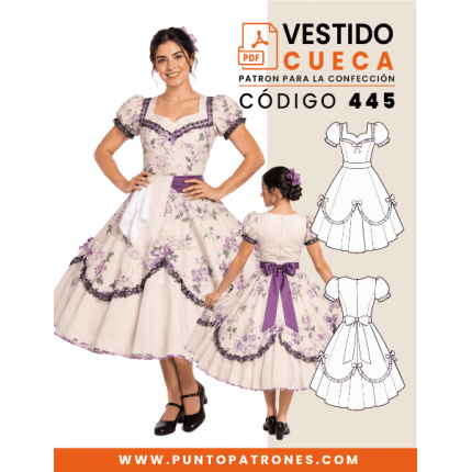 Patrón de vestido de competencia PDF