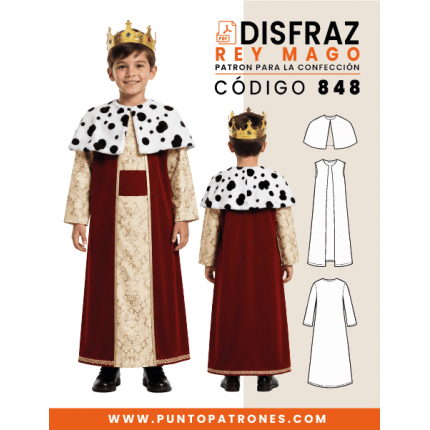 Patrón de disfraz de Rey Mago PDF