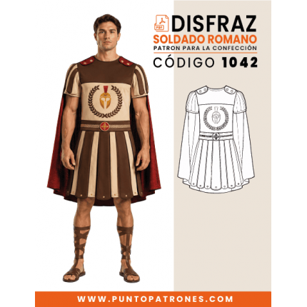 Patrón de disfraz de soldado romano PDF