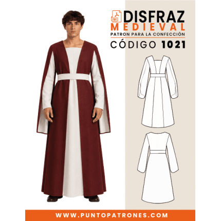 Patrón 1021 Vestido de época medieval PDF