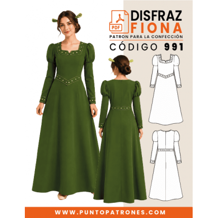 Patrón de disfraz de Fiona PDF