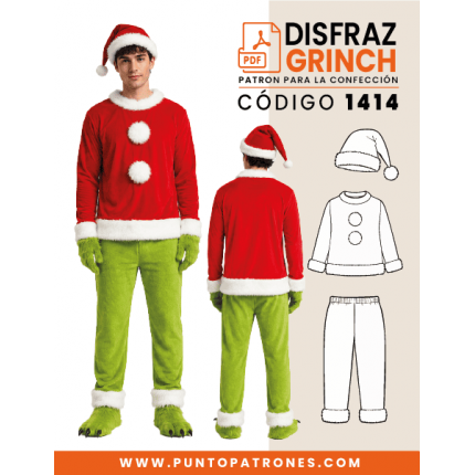 Patrón de disfraz de El Grinch PDF