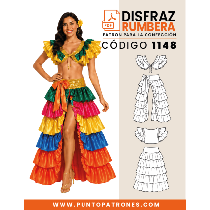 Patrón 1148 Traje de rumbera PDF