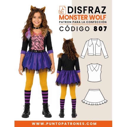 Patrón 807 Disfraz Monster Wolf PDF