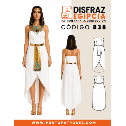 Patrón de disfraz de egipcia PDF