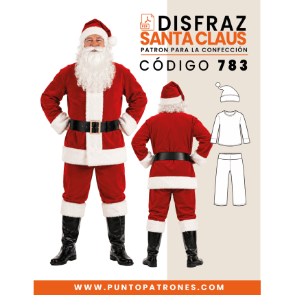 Patrón de conjunto Santa Claus PDF