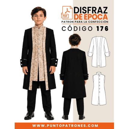 Patrón de chaqueta de época PDF