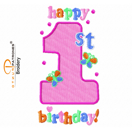 092B HAPPY 1ST BIRTHDAY
