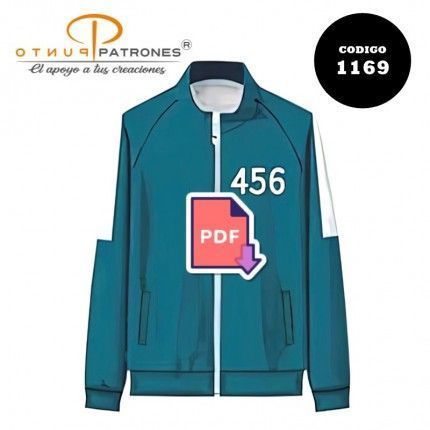 Patrón de chaqueta de buzo juego del calamar PDF