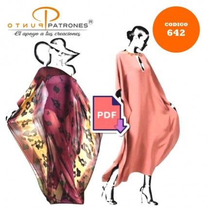 Patrón de vestidos tapados 2 modelos PDF