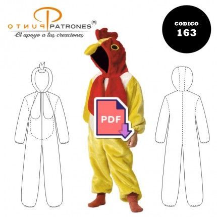 Disfraz de pollito |COD:163 |PDF