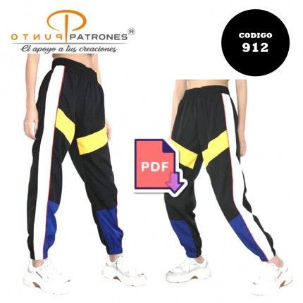 Pantalon Jogger con cortes |COD:912 |PDF