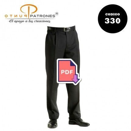 Molde Pantalón de vestir clásico de hombre 330